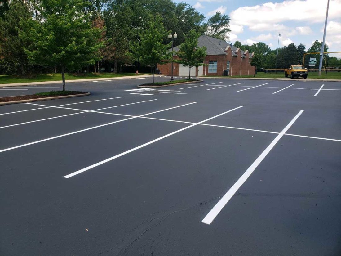 Paving Seal Coat and Striping Parking Lot Commercial